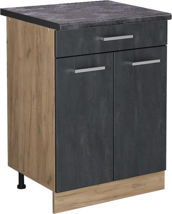 Anthrazit, Goldkraft-Eiche, Schwarz, Schwarz Beton