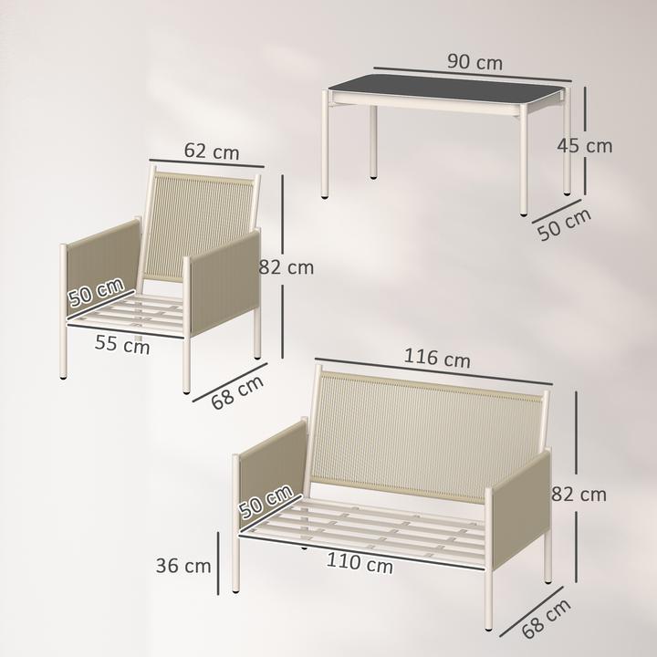 Actual product image Outsunny Garden furniture set