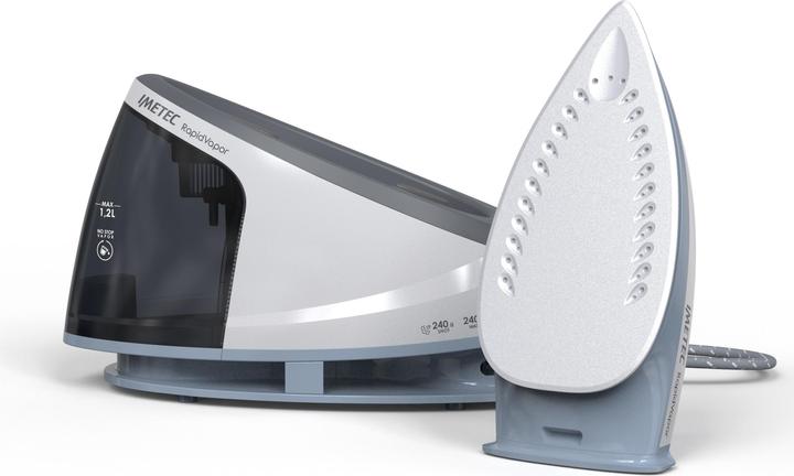 Produktbild Imetec Rapidvapor Bügelsystem, Flüssigkeramik-Bügelsohle, Schnellaufheizung, Leichtgewicht, 2400 W, Co (2400 W, 240 g/min)