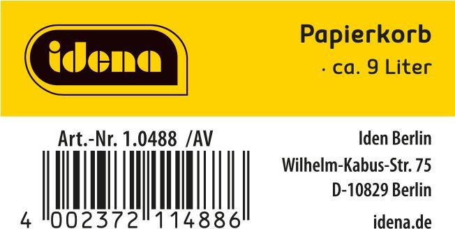Produktbild Idena Papierkorb aus PP 9 Liter, Fussball (9 l)
