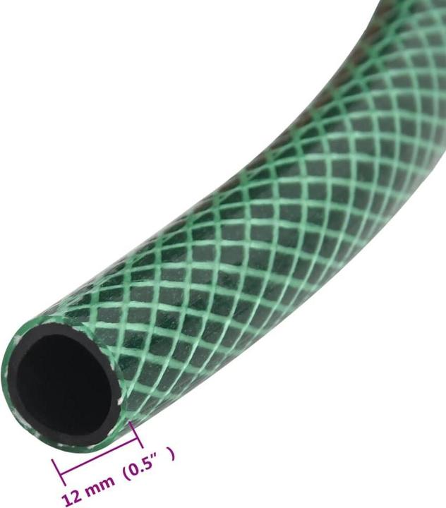Produktbild vidaXL Gartenschlauch Grün 10 m PVC, Farbe: Grün, Material (10 m, 15.24 mm)