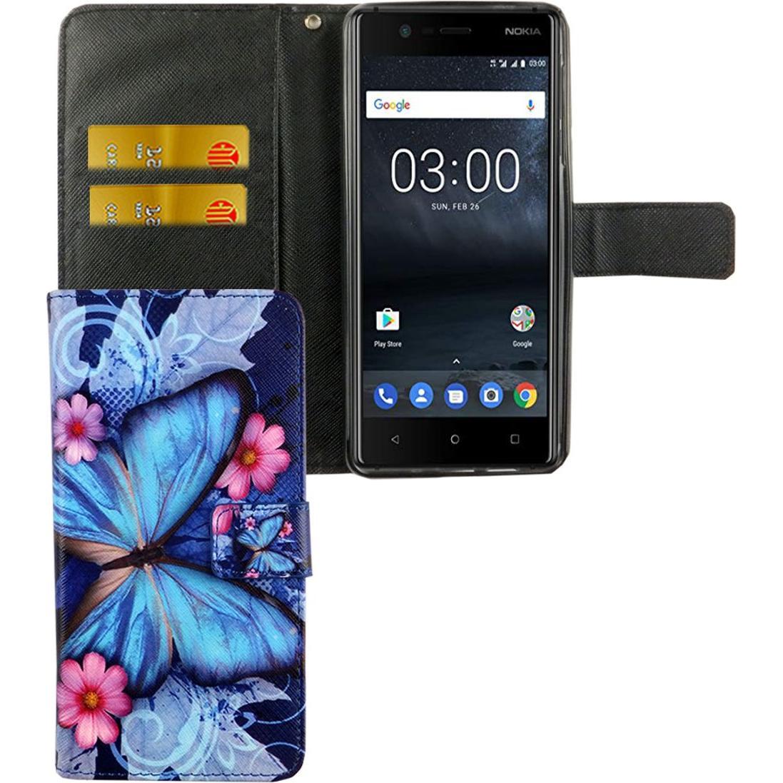 Thumbnail - König Design Hülle Handy Schutz für Nokia 3.1 Case Cover Tasche Wallet Etui Handyhülle Bumper (Nokia 3.1), Smartphone Hü...