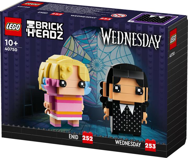 Produktbild LEGO BrickHeadz Wednesday Wednesday und Enid (40750, LEGO Brickheadz)