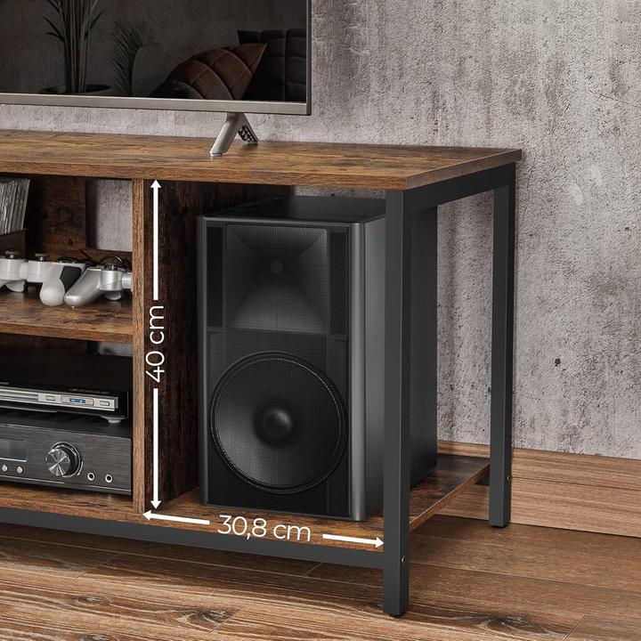 Produktbild Songmics TV-Schrank Industrie-Design vintagebraun Holz (120 x 40 x 50 cm)