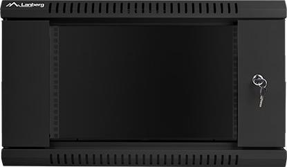 Actual product image Lanberg WF01-6606-10B Rack 6U Wall Mounted Shelf Black (6 RU, 19 inch rack)