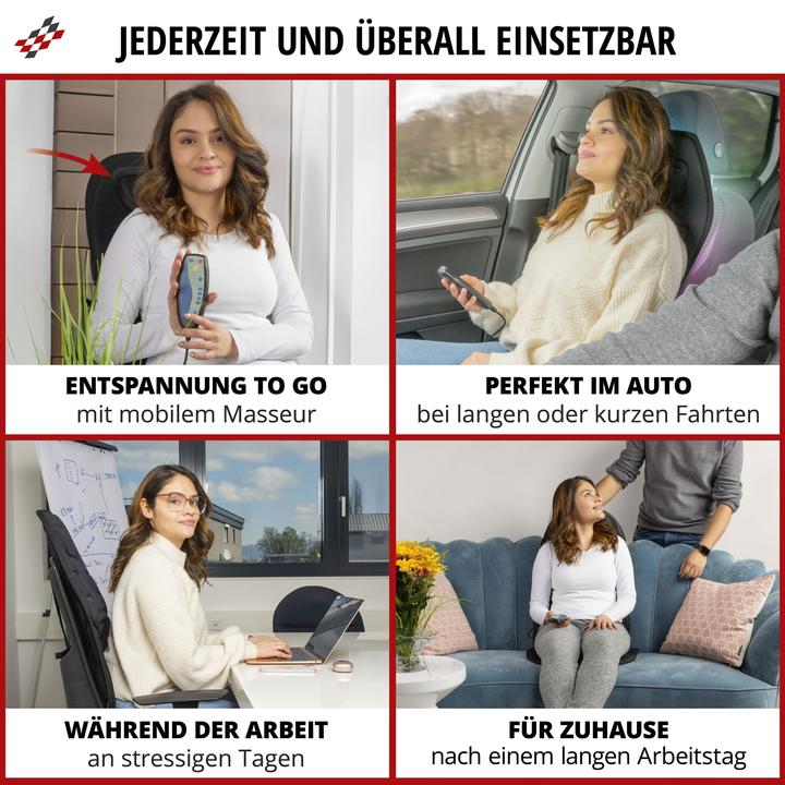 Produktbild Walser Massagesitzauflage Relax Drive, universale PKW Sitzauflage 5 Massageprogramme
