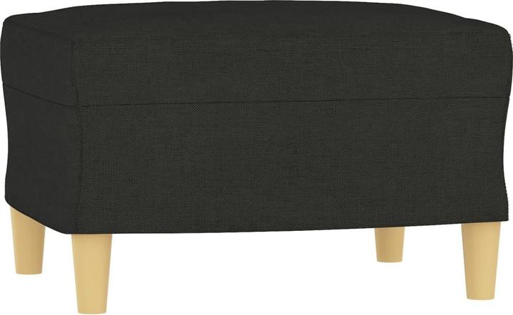 Immagine prodotto VidaXL Poltrona con sgabello Poltrona relax Poltrona TV Poltrona imbottita in tessuto nero