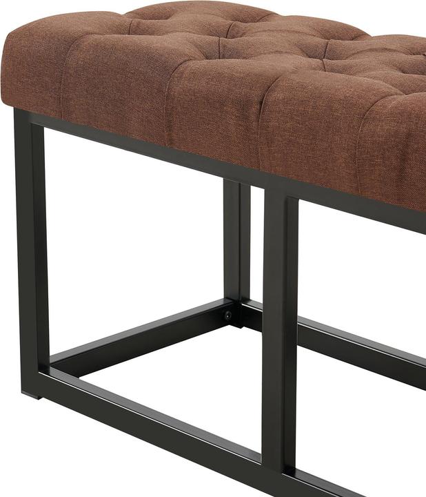 Actual product image Swisshandel24 Bench Amun fabric B150, brown (150 cm)