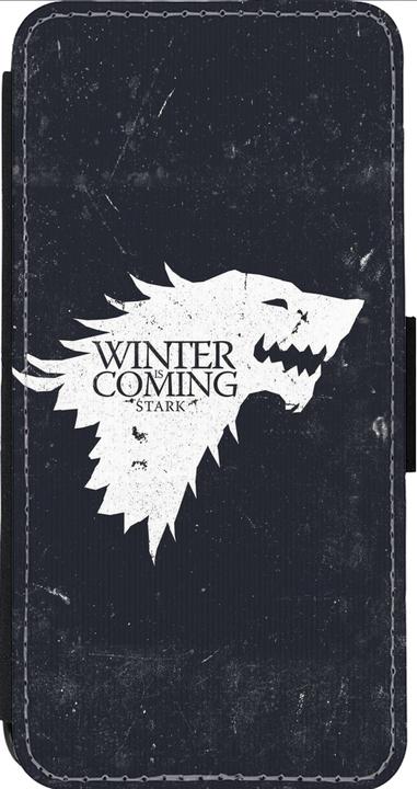 Produktbild PhoneLook Hülle Wallet schwarz Winter is coming Stark (Apple iPhone 14 Pro Max)