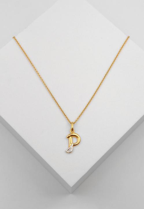 Image du produit Muau Lettre (750, Or jaune 18 carats, Or blanc)