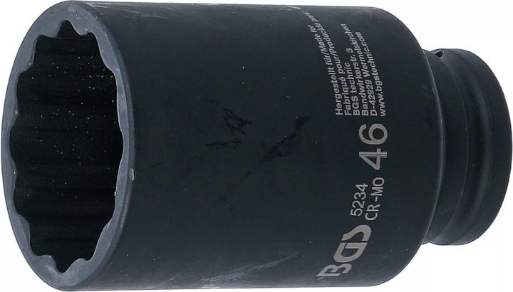 Image du produit BGS Douille à choc, douze pans 12,5 mm (1/2") 46 mm (46 mm)