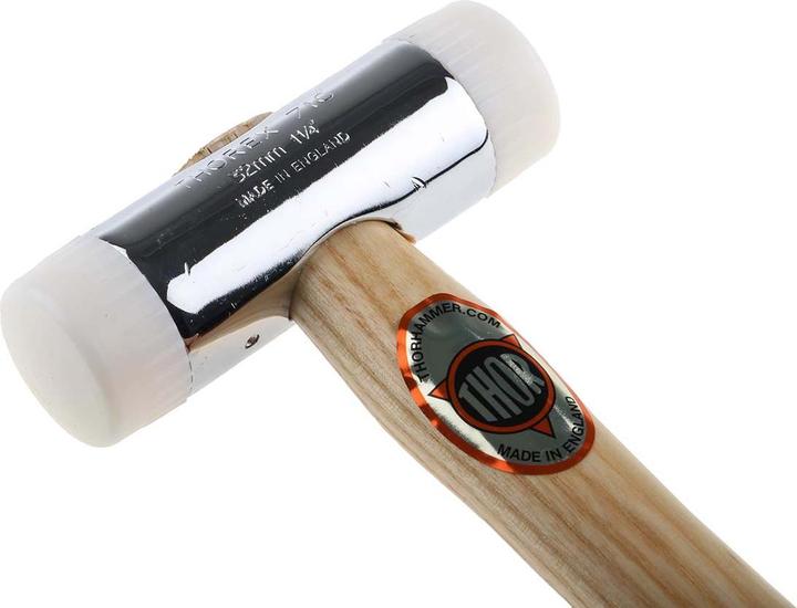 Actual product image RS PRO Soft faced hammer, zinc chrome plated, Ø 32.0mm, 450.0g, with spare striking faces (450 g)