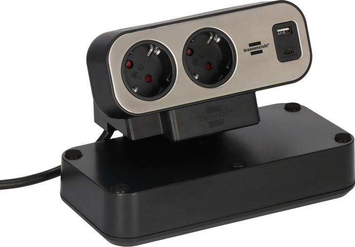 Produktbild Brennenstuhl Estilo Duplex (10 x, CEE 7/3, USB-A, USB-C, 2 m)