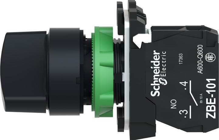 Produktbild Schneider Electric Selector switch 2P Black Spring Ret 1NO