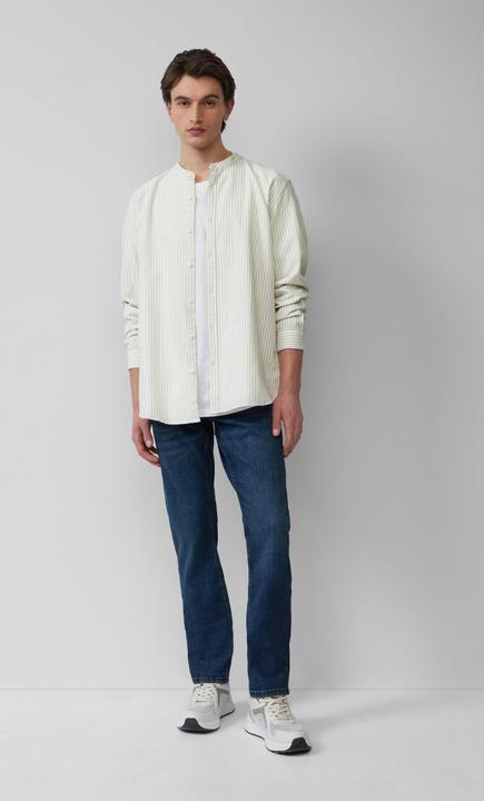 Produktbild S.Oliver Hemd Regular Fit: Gestreiftes Stehkragenhemd aus Baumwolle (L)