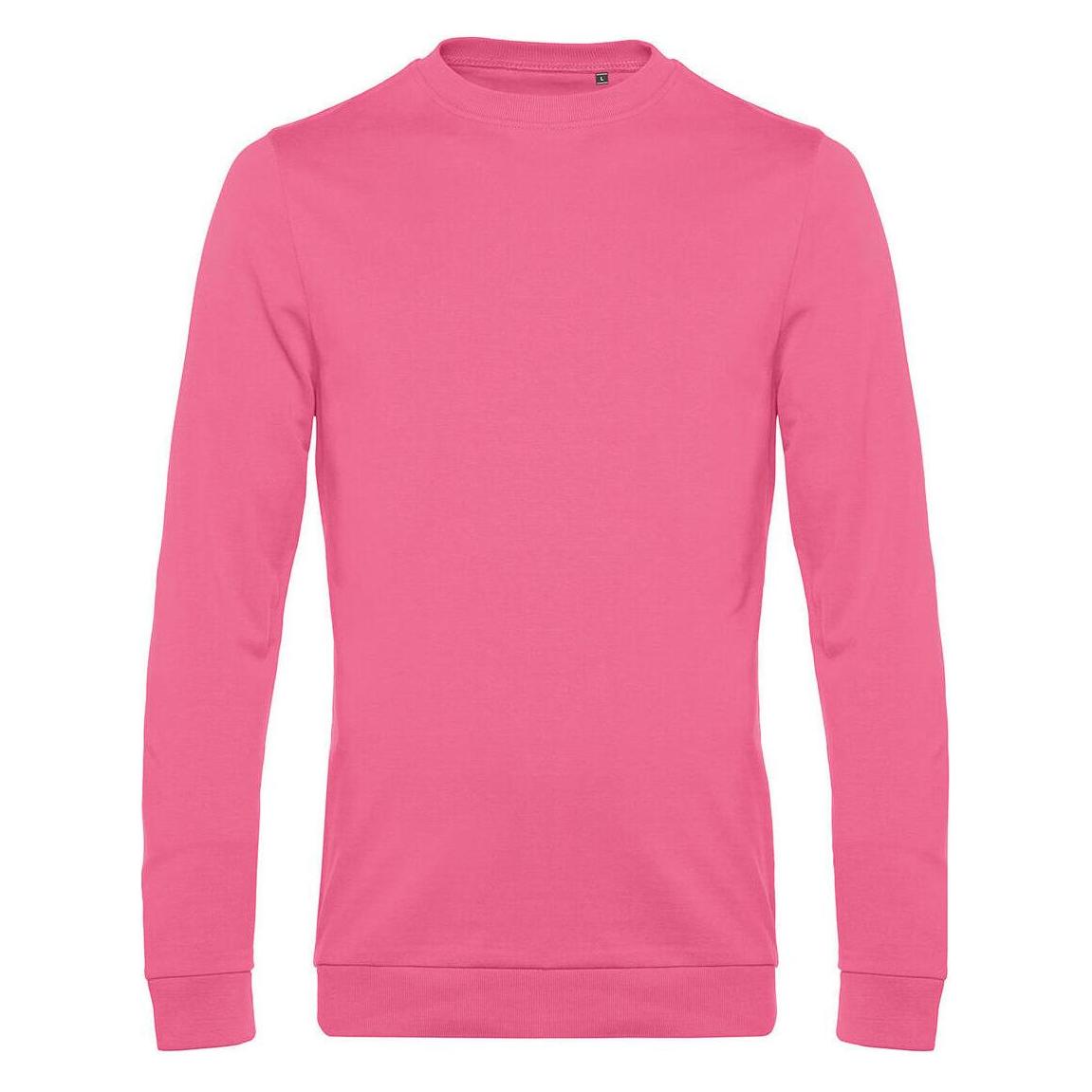 B&C, Unisex, Pullover, Sweatshirt Aus Französischem Terry, Pink, (S)