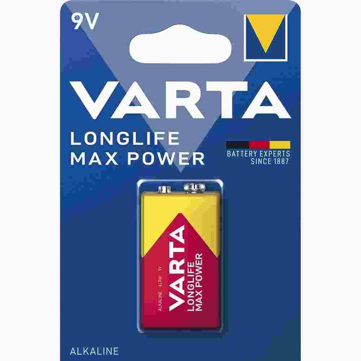 Energie-Label Varta Longlife Max Power (1 Stk., 9V Block, 640 mAh)