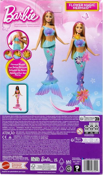 Immagine prodotto Barbie Sirena con fiori magici