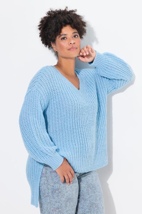 Image du produit Janet & Joyce Pullover, oversized, V-Ausschnitt (50, 52)