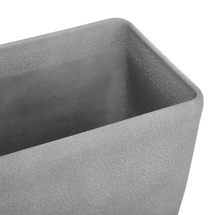 Produktbild Beliani Blumenkübel 2er Set grau rechteckig 74 x 32 x 45 cm BARIS (74 cm)