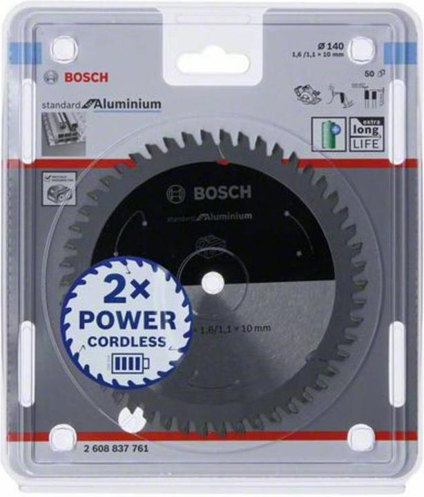 Produktbild Bosch Professional Zubehör PRO Aluminium cordless Kreissägeblatt, 140 x 1,6 x 10 mm