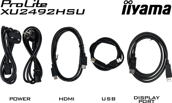 Image du produit iiyama XU2492HSU-B6/24" Panneau FHD ETE IPS (1920 x 1080 pixels, 23.80")