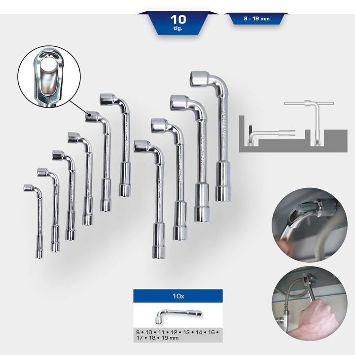 Actual product image Brilliant Tools BT015100 (10 mm, 11 mm, 12 mm, 13 mm, 14 mm, 16 mm, 17 mm, 18 mm, 19 mm, 8 mm)