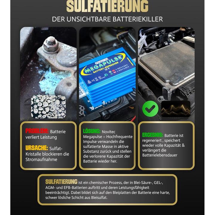 Actual product image Novitec Megapulse Lead Battery Refresher (12V, 1.60 A)