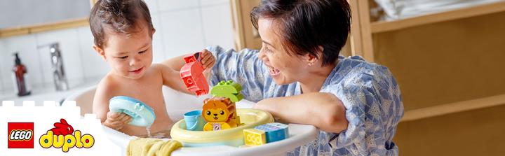 Produktbild LEGO Badewannenspass: Schwimmende Tierinsel (10966)