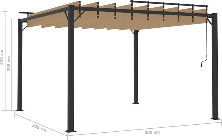 Image du produit vidaXL Gartenpavillon (300 cm, 300 cm)
