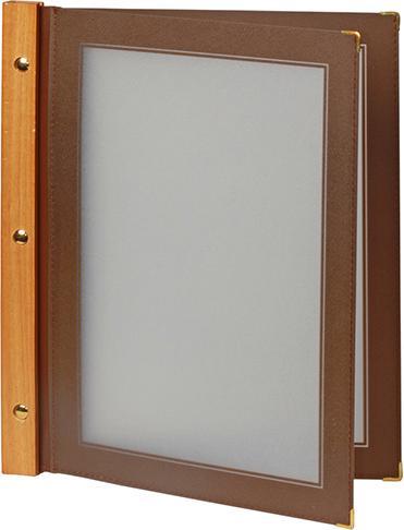 Produktbild Securit Speisekarten-Mappe WOOD, DIN A4, braun