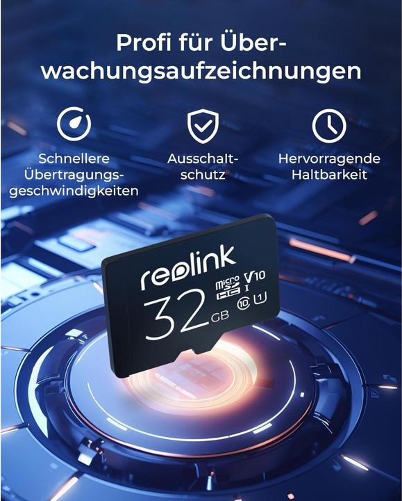Actual product image Reolink MicroSD (32 GB, microSDHC, U1, UHS-I)