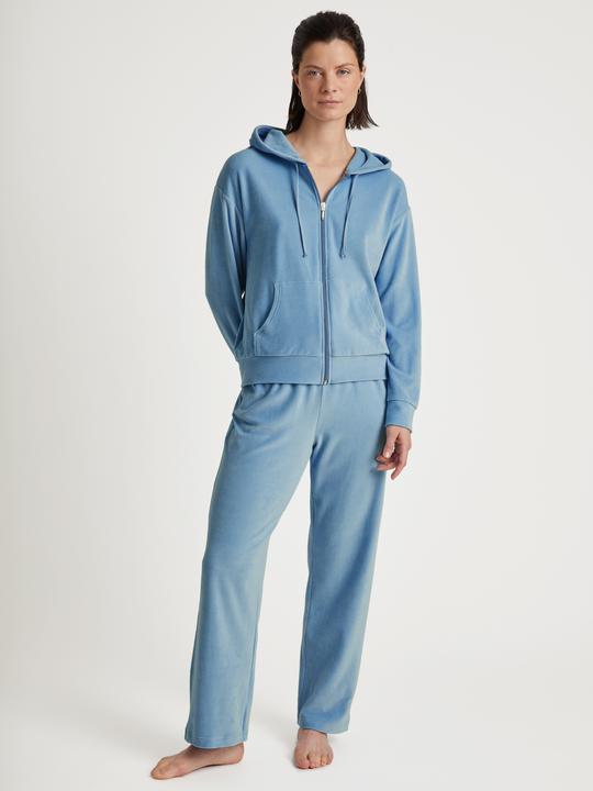 Produktbild Calida Sweatjacke Loungewear "Lounge Velours" hellblau (36, S)