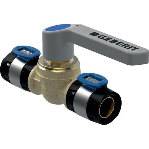 Geberit, Valvola, Kuglehane pres Flowfit 16mm c/corto greb