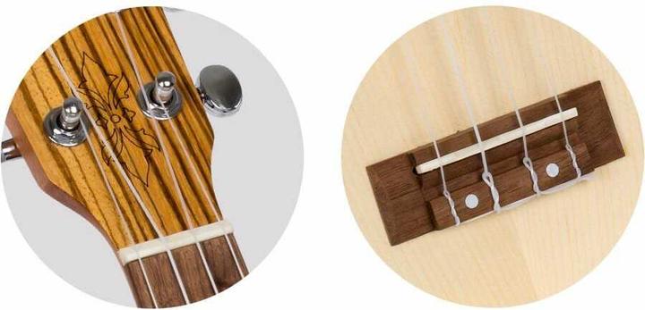 Actual product image Flight Designer Series DUS320 CEQ SP/ZEB electric-acoustic sopraan ukelele met gigbag (Soprano)