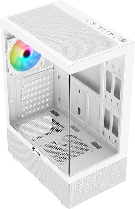 Immagine prodotto Itek Boitier Moyen Tour ATX Showbui 33 RGB avec panneaux vitrés (Blanc) (ATX, mATX, Mini-ITX)