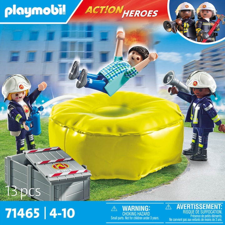 Immagine prodotto Playmobil Vigili del fuoco con cuscini d'aria (71465, Playmobil Sport e azione)