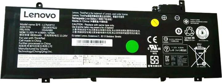 Produktbild Lenovo Battery 3 Cell Internal 57Wh LiIon SMP (3 Zellen, 4835 mAh)