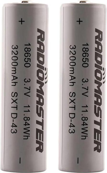 Produktbild RadioMaster 18650 3200mAh 3.7V Battery (2pcs) for TX16S / Boxer / TX12/ Pocket / MT12 Radios (3.70 V, 3200 mAh)