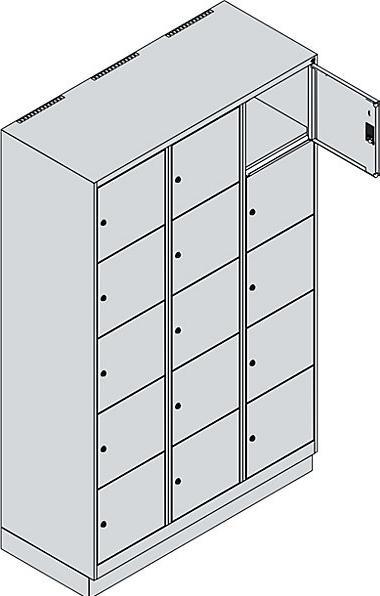 Actual product image C+P Classic PLUS locker cabinet (120 x 50 x 195 cm)