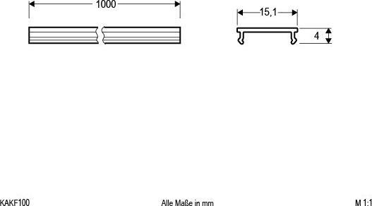 Actual product image EVN Aluminium profile cover (Replacement blade)