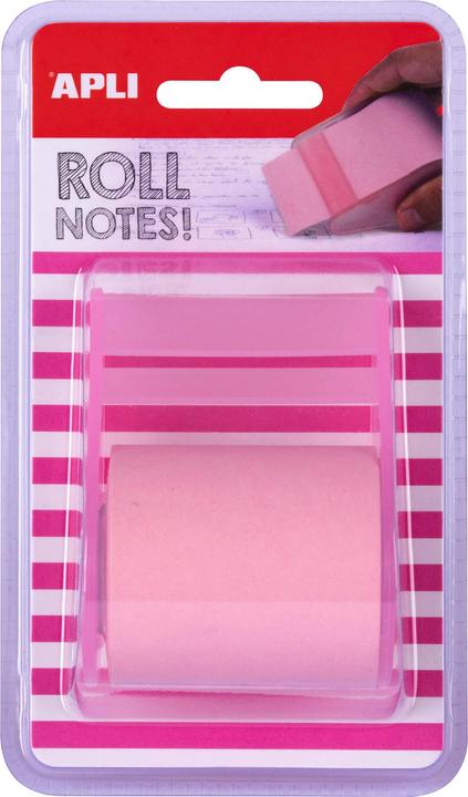 Apli Selbstklebendes pad, auf rolle, 50 mm x 8 m, blister, pastellrosa (151 x 52 mm)