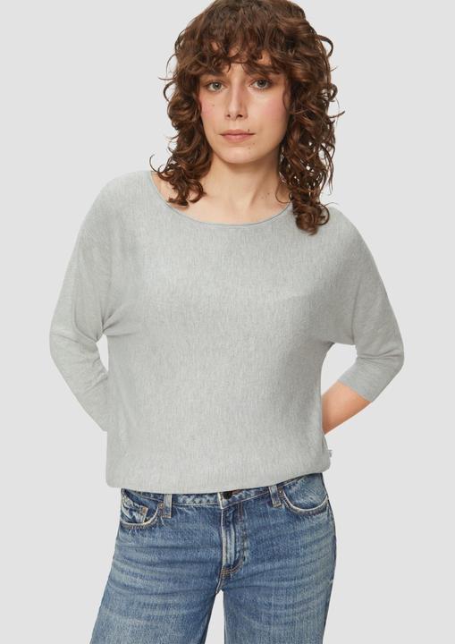 Produktbild S.Oliver Strickpullover Viskosemix-Pullover mit Fledermausärmeln (S)