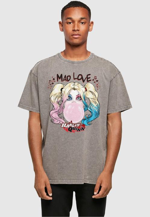 Produktbild Absolute Cult Batman - Harley Quinn Mad Love Acid Washed Oversized Tee - 114251 (L)