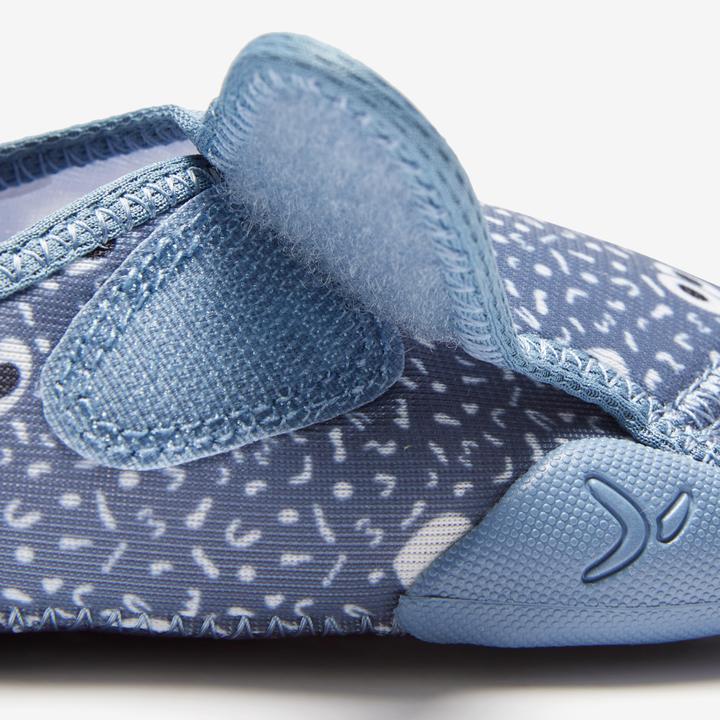 Produktbild Decathlon Turnschuhe Babylight atmungsaktiv Babyturnen - blau mit Muster (23)