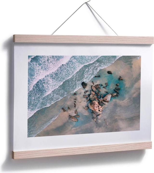 Produktbild Trenddeko Der Blick von oben: Steine am Strand (60 x 50 cm)