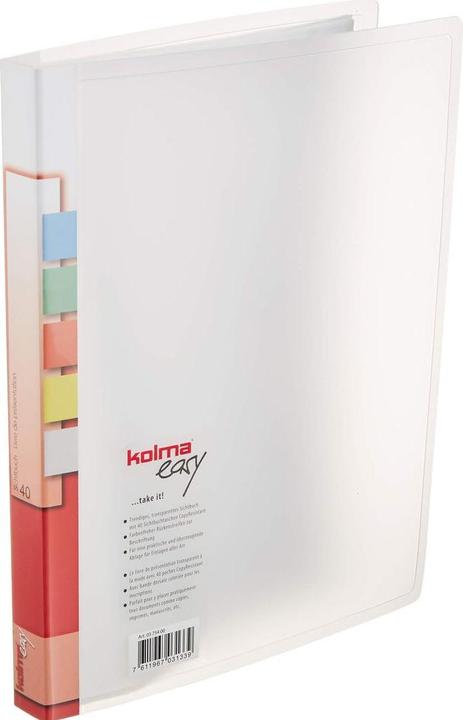 Image du produit Kolma Livret de présentation Easy A4 avec 40 pochettes incolore (A4, 1x)