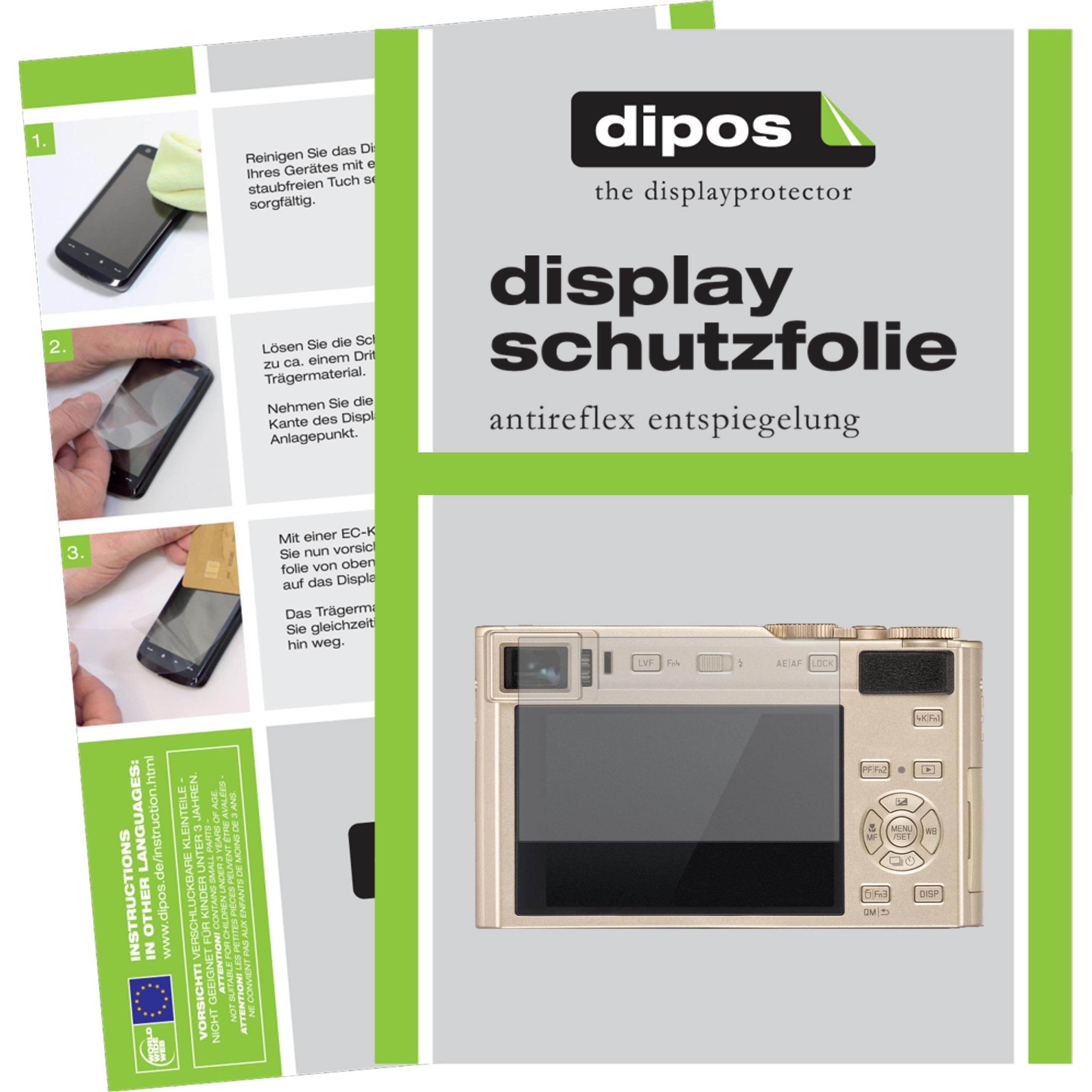 Dipos Displayschutzfolie Antireflex (Displayschutz, Leica C-Lux (Typ 1546)), Kameraschutz, Transparent