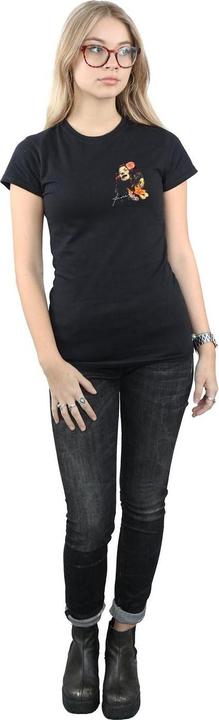 Immagine prodotto Janis Joplin Floral Faux Pocket Maglietta Donna (XXL)