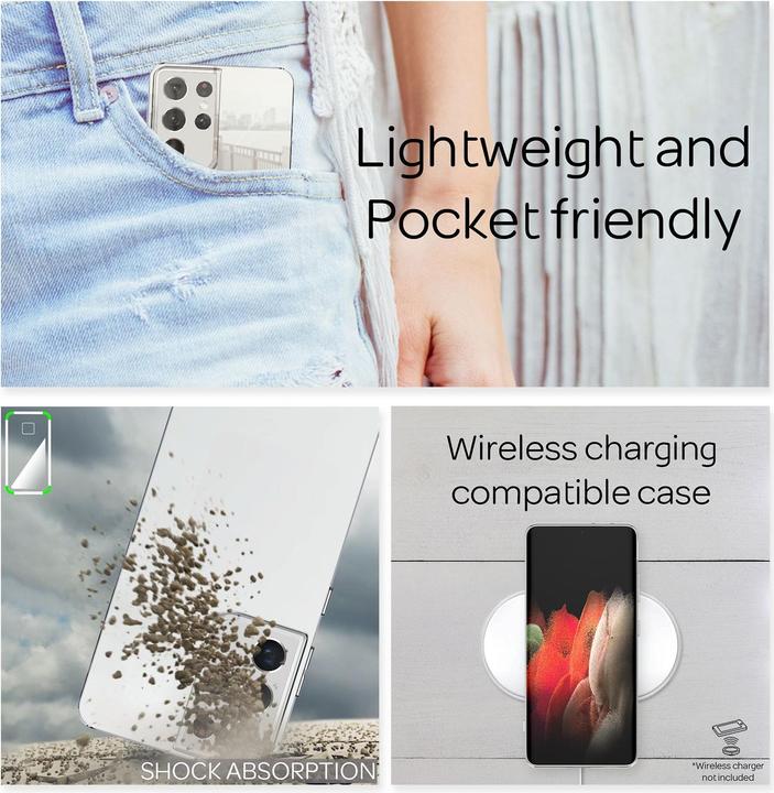 Produktbild Nalia Spiegel Hartglas Handyhülle (Samsung Galaxy S21 Ultra 5G)